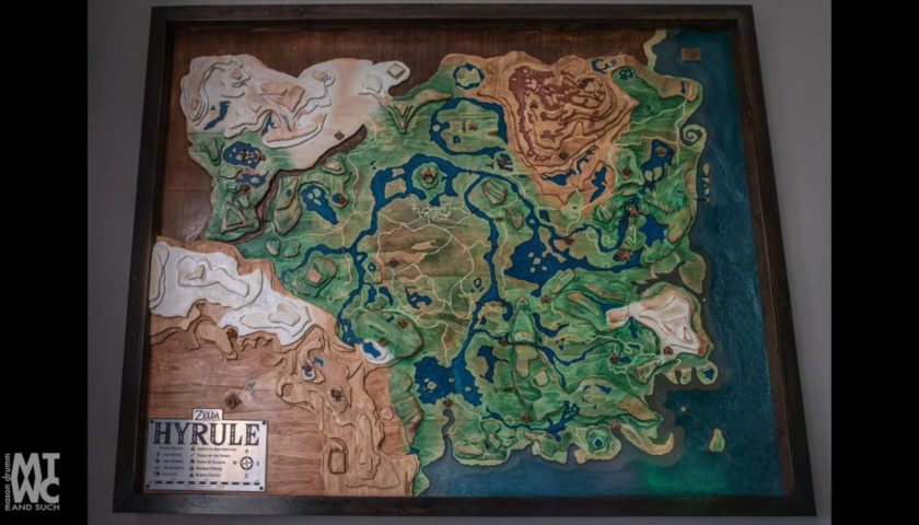 Fan baut topographische Karte zu Zelda: Breath of the Wild • JPGAMES.DE