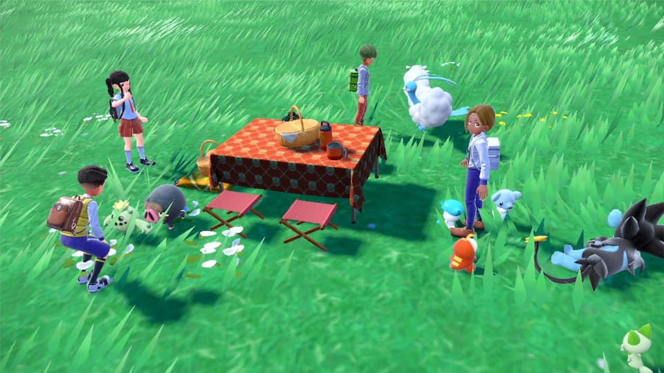 #Pokémon Karmesin und Purpur: Picknick-Dates mit Pokémon gipfeln in „echten“ Küssen