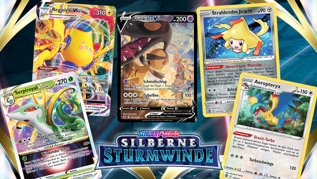 #Pokémon-Sammelkartenspiel: Silberne Sturmwinde präsentiert euch einige neue Karten
