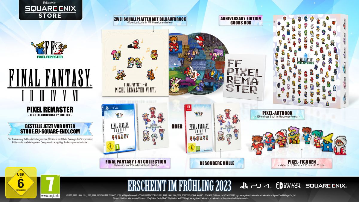 #Final Fantasy Pixel Remaster erscheinen in dieser schicken Edition für Switch und PS4