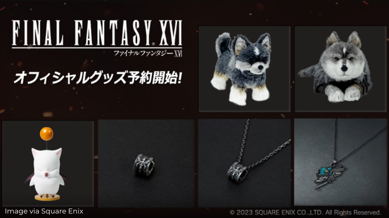 #Final Fantasy XVI: Torgal-Plüsch, Rosfield-Schmuck und mehr Merchandise jetzt vorbestellbar