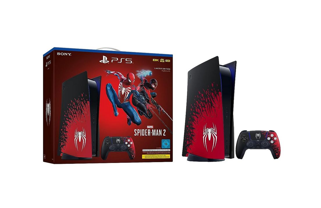 #Spider-Man 2: Limitierte PS5, Dualsense und Konsolen-Cover jetzt vorbestellen