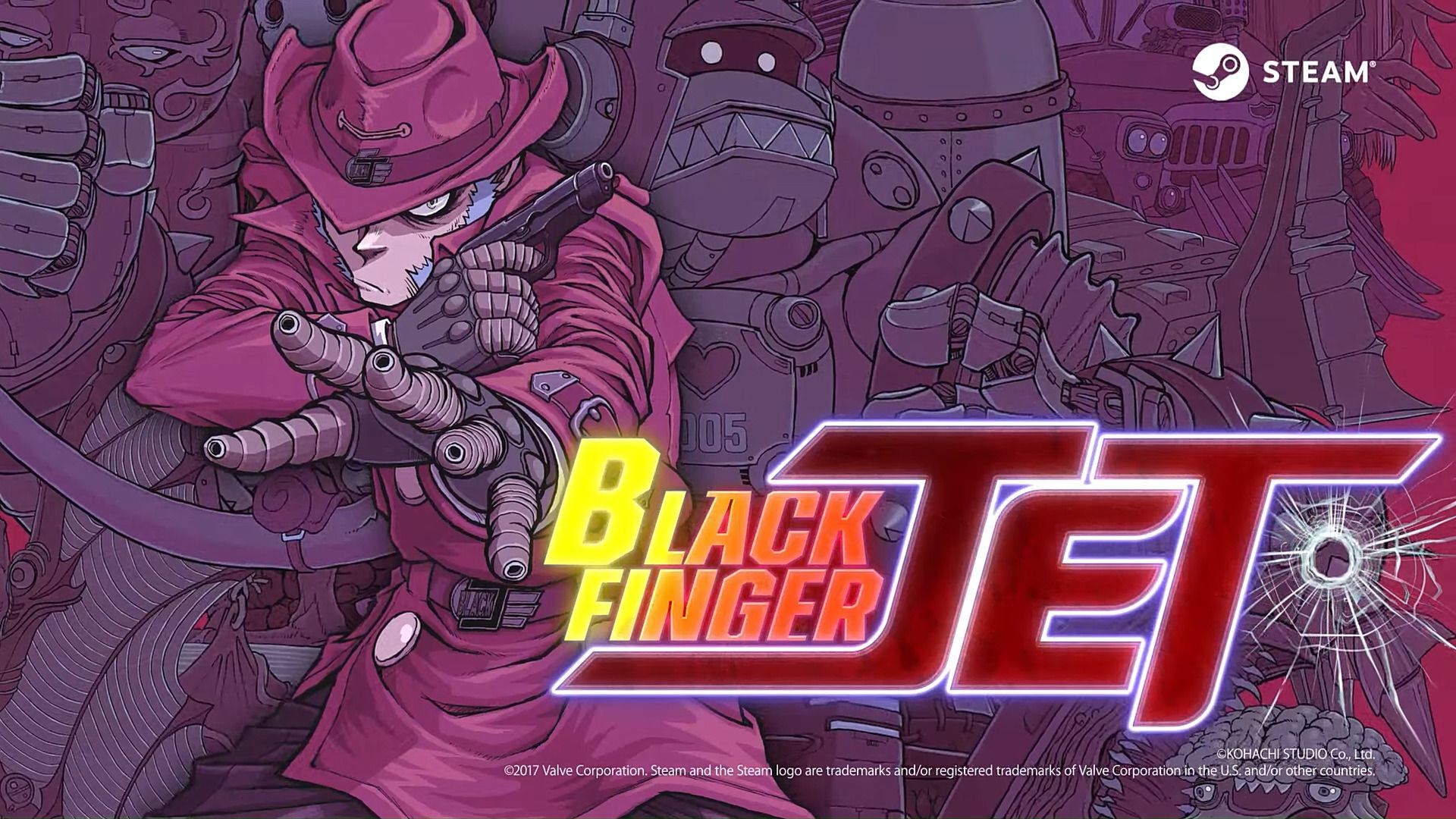 #Black Finger JET: Kohachi Studio zeigt ersten Gameplay-Trailer zum Run-and-Gun-Game