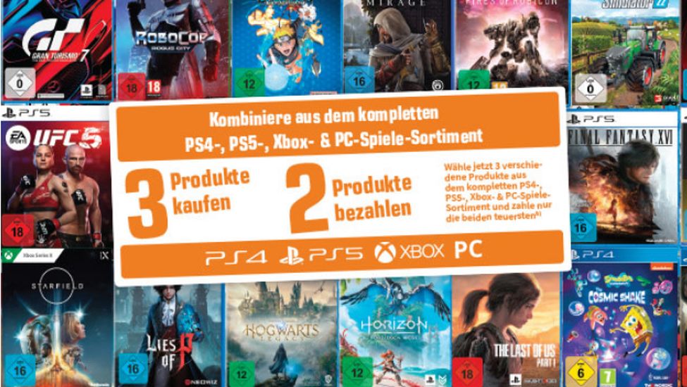 #Neue „3 für 2“-Aktion gestartet: Alle verfügbaren Spiele für PS5 und Xbox sind mit dabei