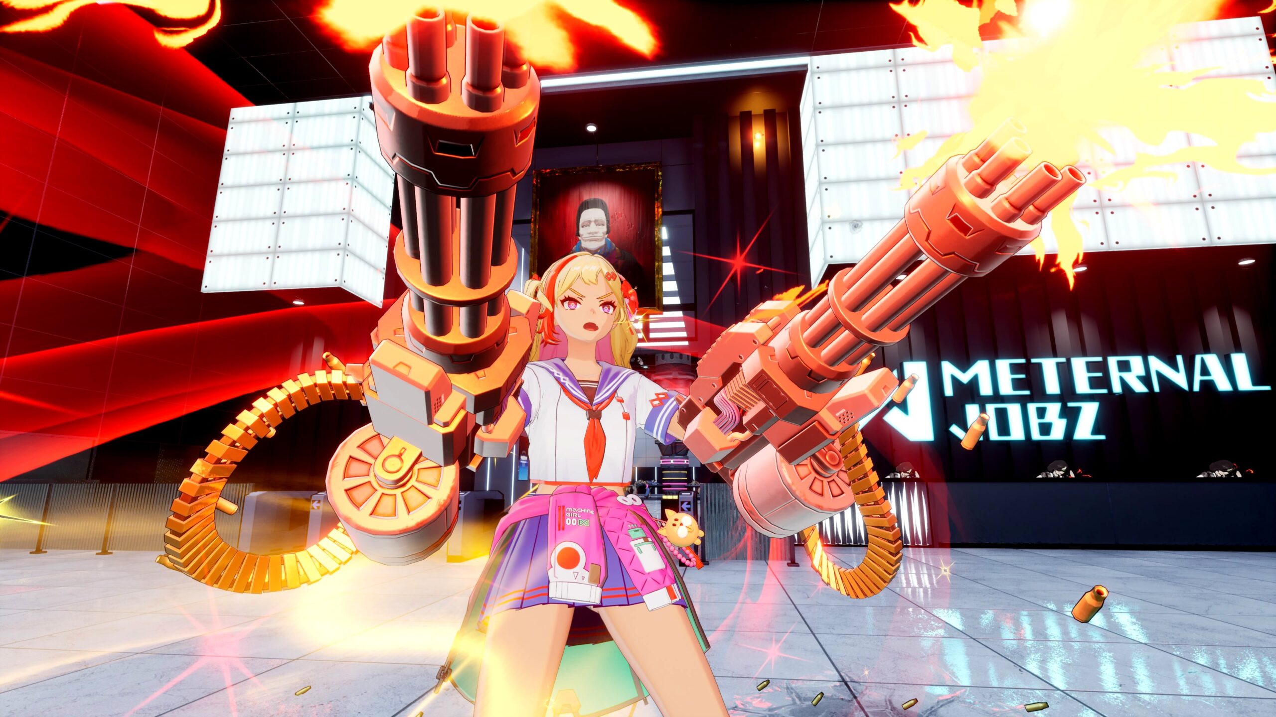 In Full Metal Schoolgirl geht es mit Waffen gegen die 24-Stunden-Schicht im fiktiven Japan