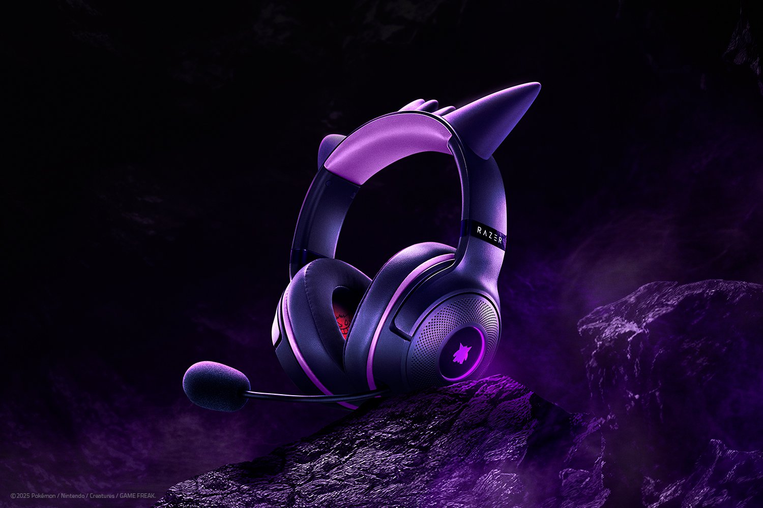 Das Razer Kraken Kitty V2 in der „Gengar Edition“ erscheint erstmals hierzulande