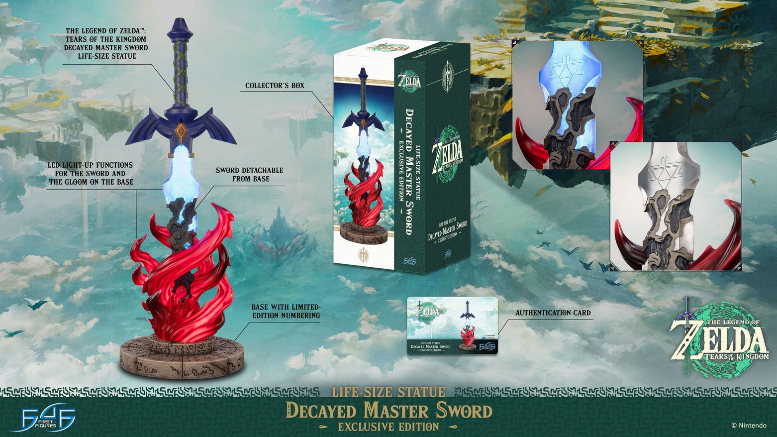 Lebensgroßes, Miasma-zerfressenes Mastersword zu Zelda: Tears of the Kingdom enthüllt