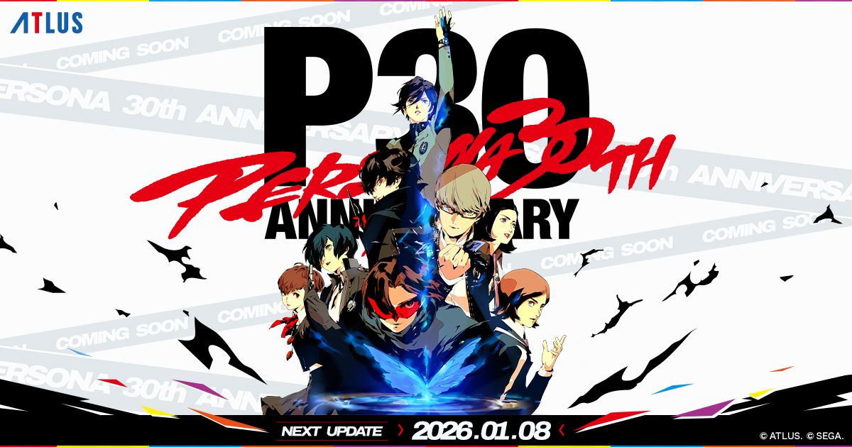 Save the date: Atlus eröffnet Persona-Jubiläumsseite mit geheimnisvollem Teaser