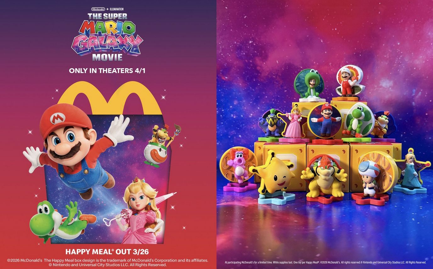 Super Mario Galaxy Film: Die McDonald’s-Aktion rückt buchstäblich immer näher