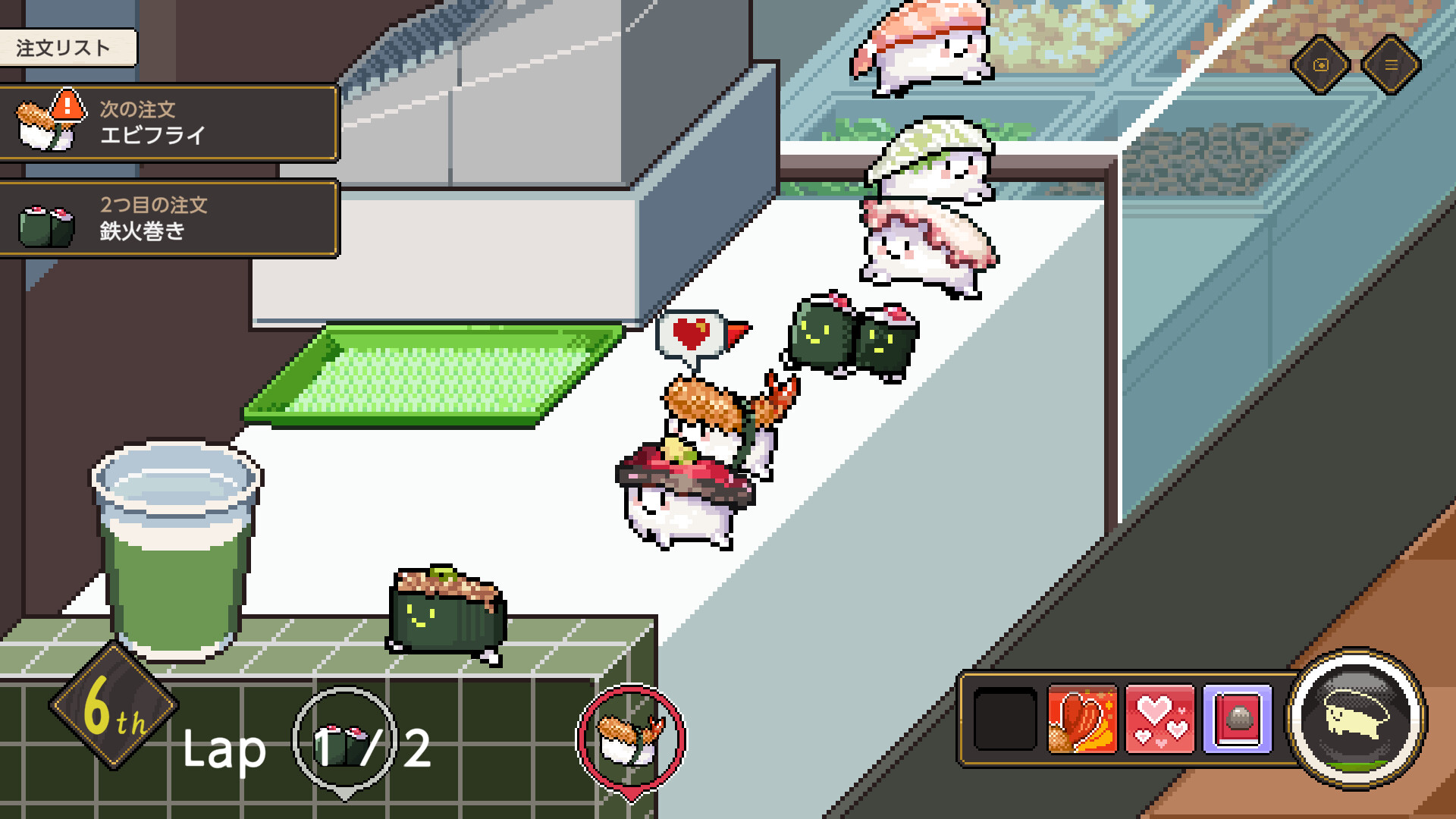 Sushi auf der Überholspur: Wabisabi SushiDerby rast im Juli auf die Switch und den PC