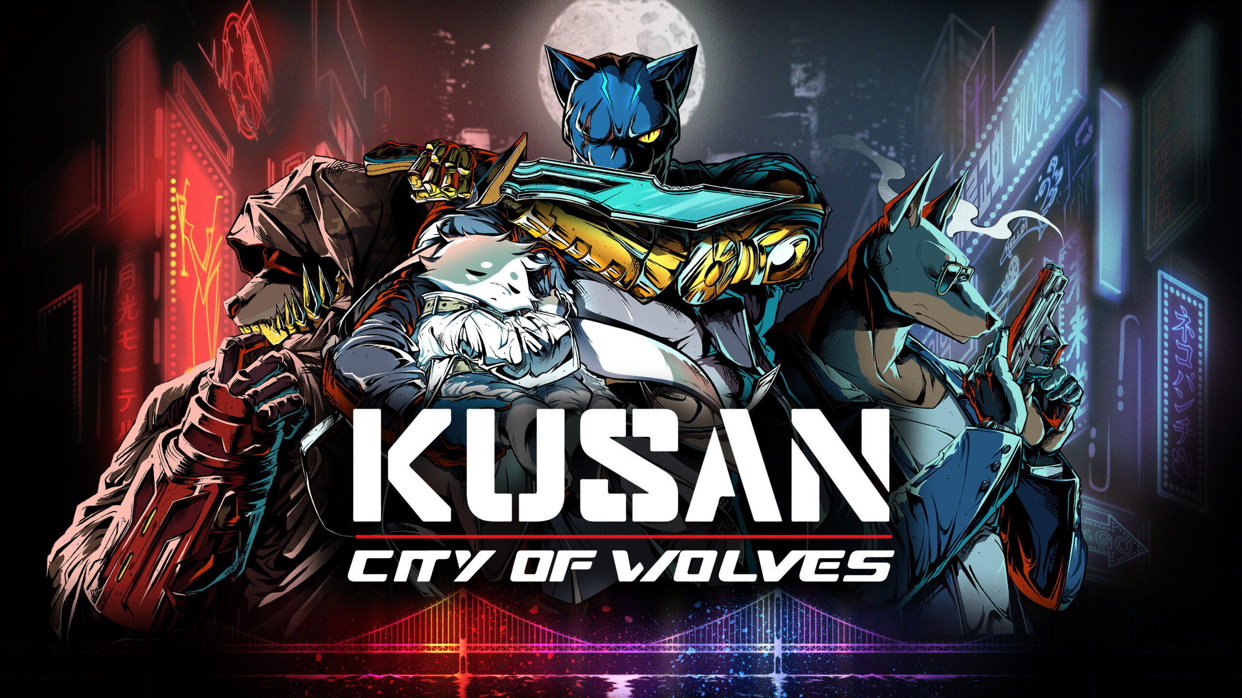 Der rasante Top-Down-Shooter Kusan: City of Wolves von pQube Games erhält einen Termin
