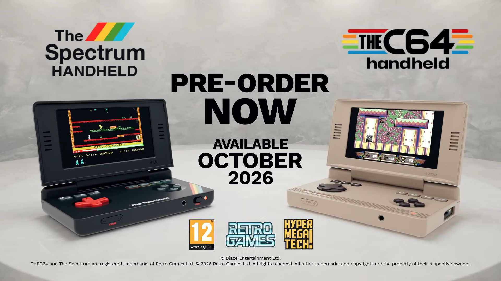 Der Commodore 64 und der ZX Spectrum als Klapp-Handhelds sind jetzt vorbestellbar