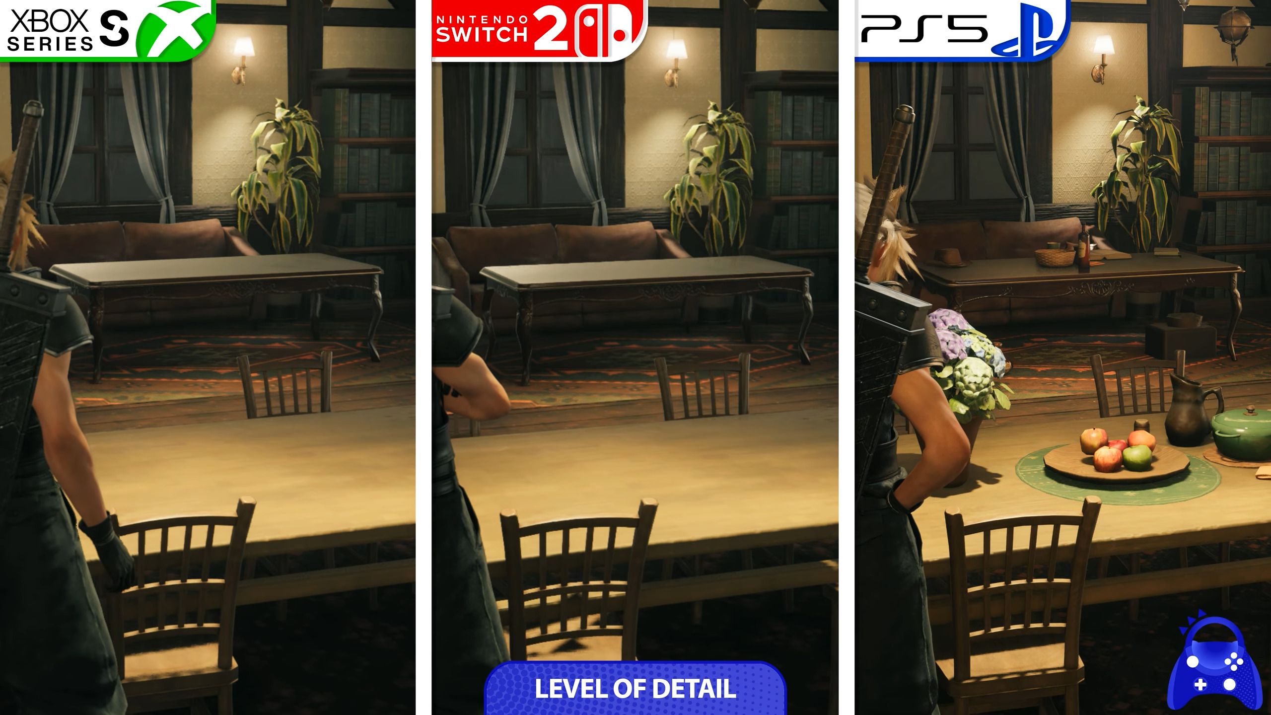 Direktvergleich: „Switch 2“-Version von Final Fantasy VII Rebirth läuft gut, aber ist detailärmer
