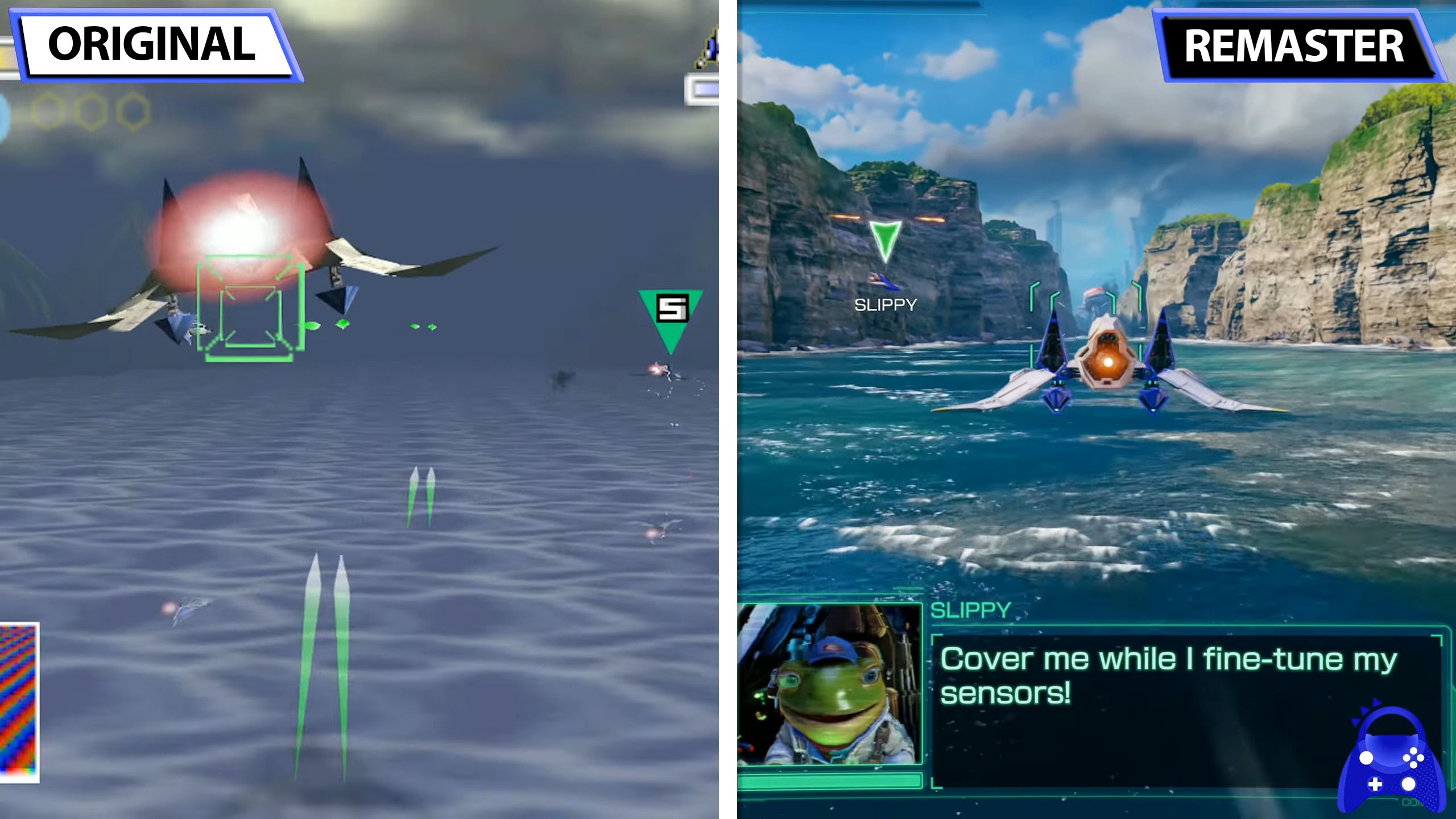 So sieht die Neuauflage von Star Fox 64 im Vergleich zu den älteren Versionen aus