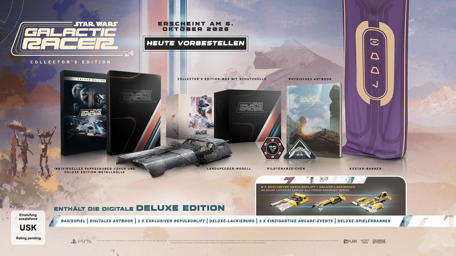 Star Wars: Galactic Racer erscheint in dieser Collector’s Edition im Oktober
